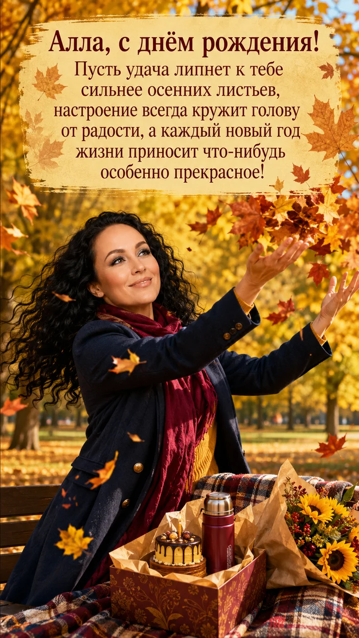 Фотосессия Аллы в осеннем парке