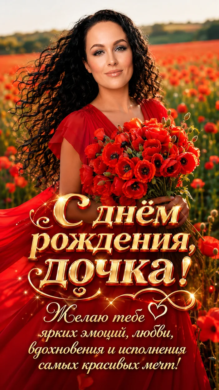 Красивые стихи дочке на 44 года — что написать в открытке от мамы или папы на день рождения