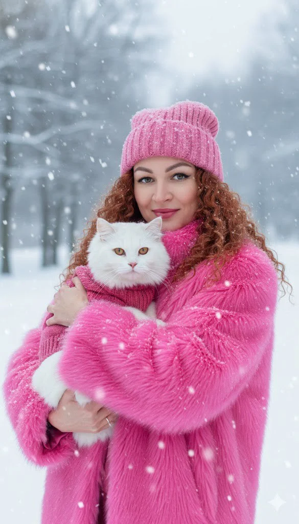 Розовый иней