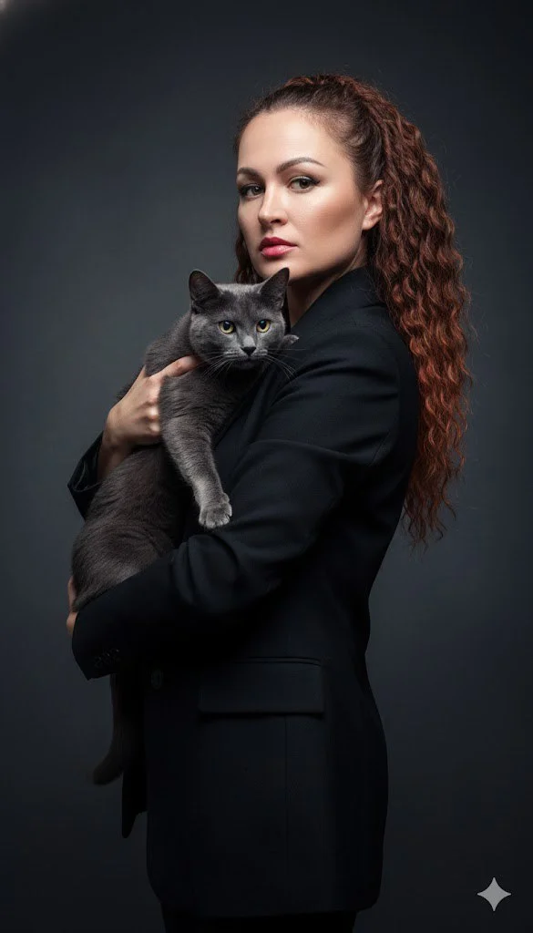 Графитовый нуар с кошкой