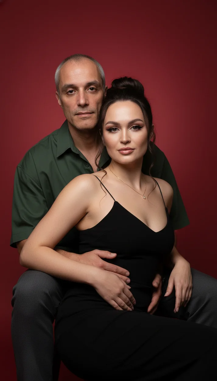 Портрет семейной пары ИИ 