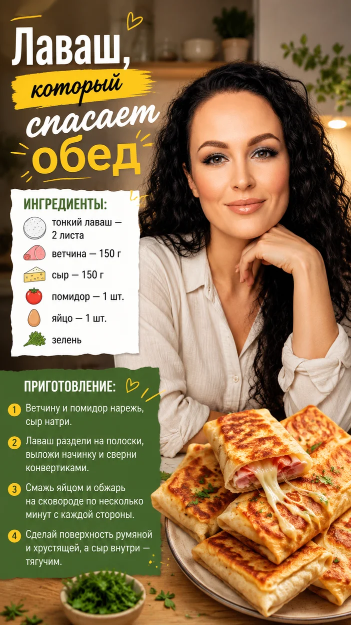 Фотосессия лаваша для обеда