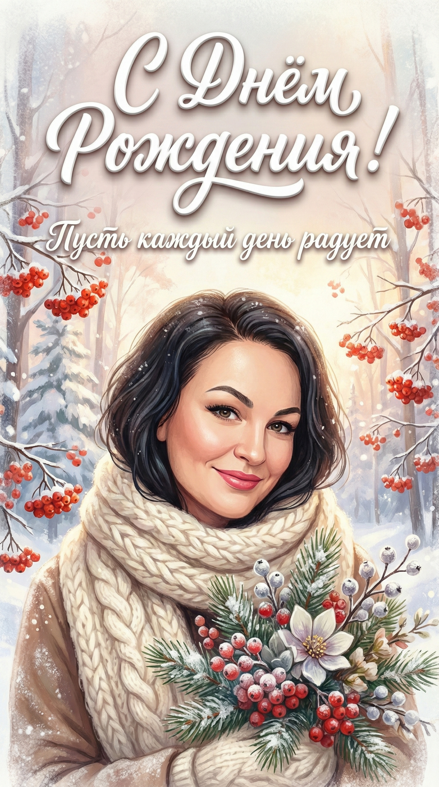 Иллюстрация в стиле художественной открытки