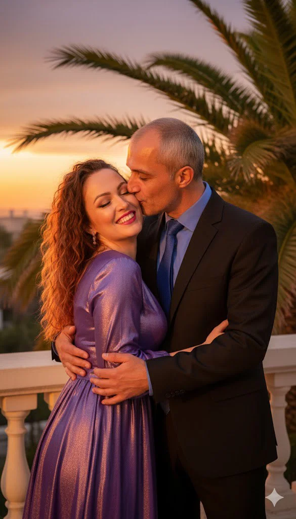 Тропический вечер: фиолетовое сияние