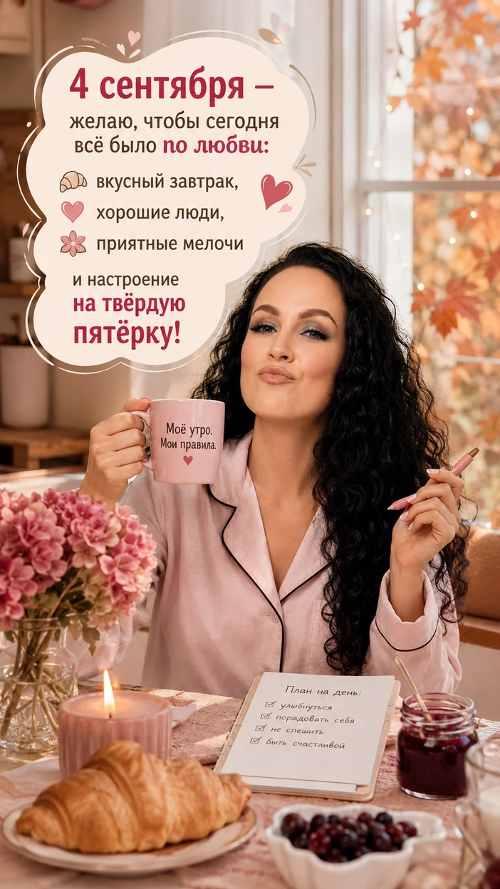 Фотосессия домашнего утра к 4 сентября