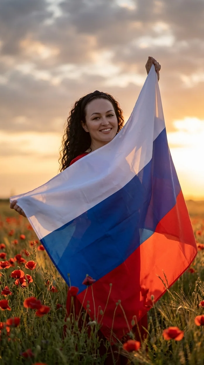 сцена в стиле атмосферной патриотической фотографии