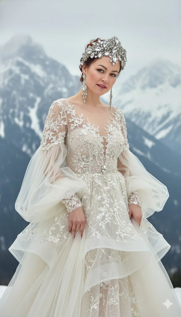 Ледяное сияние в горах