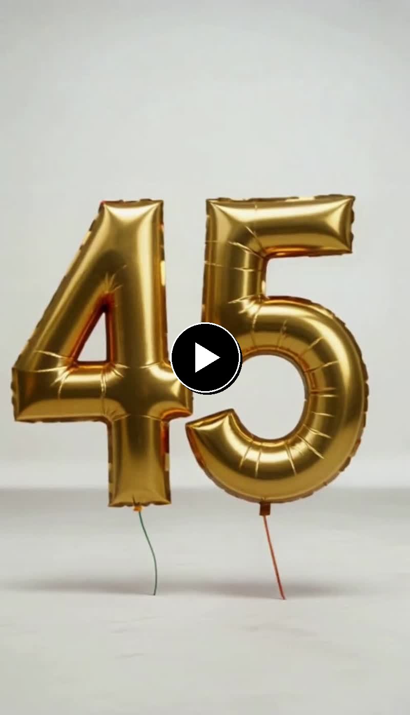Видеооткрытка на юбилей 45 лет 