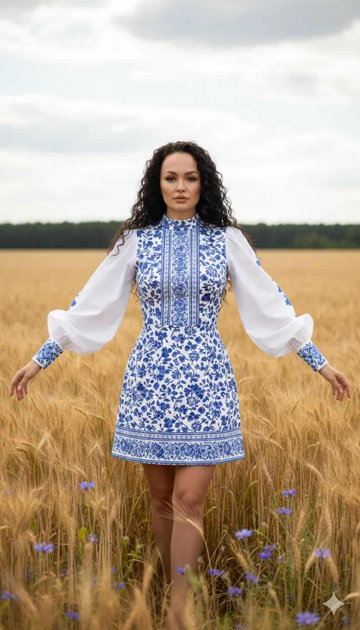 Женщина в поле среди колосьев - Русский образ 