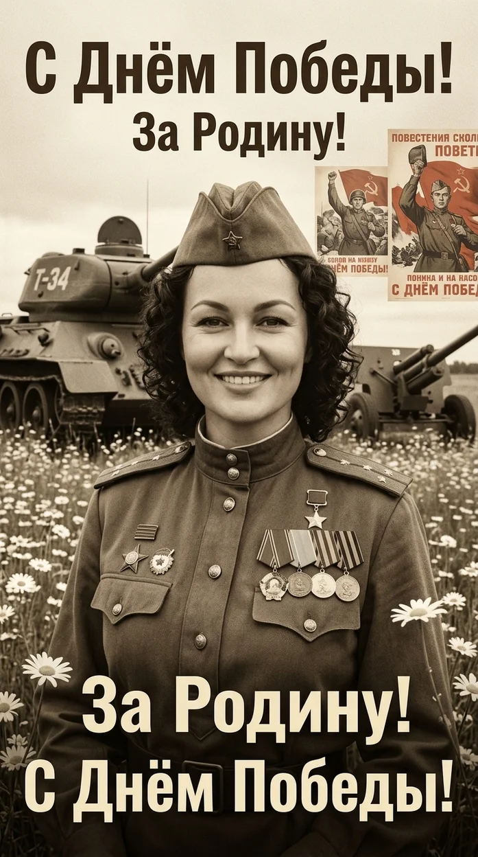 ИИ-фотосессия — Советский плакат