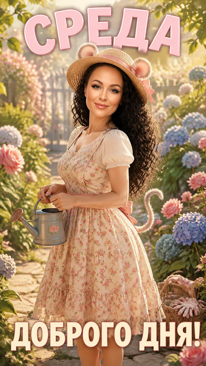 Фотооткрытка для всех с текстом "СРЕДА"