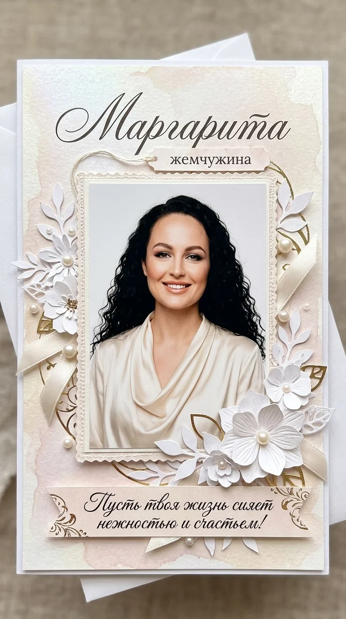 «Маргарита» именная открытка