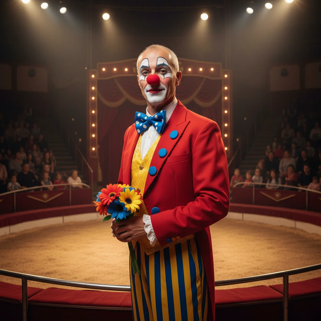 Клоун в цирке