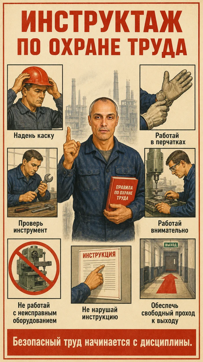 Фотосессия инструктора со сценами правил