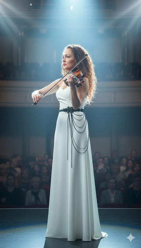 Белая элегантность: Скрипка