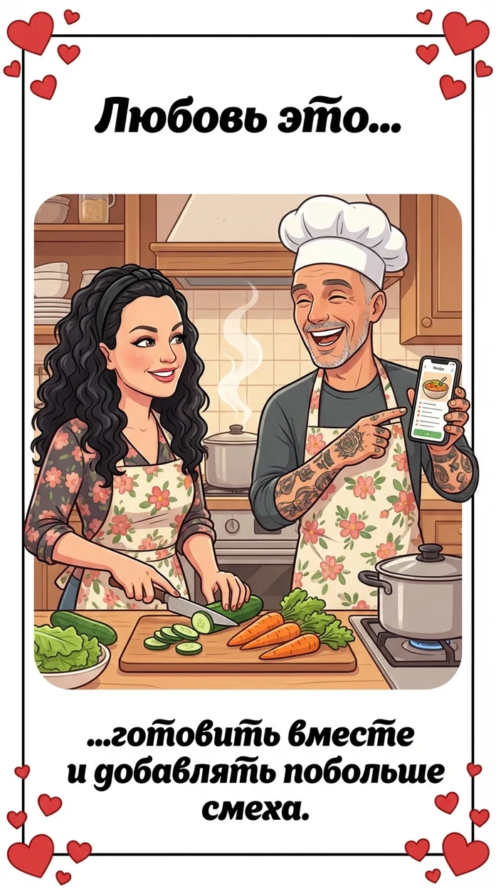 Открытка «Любовь это…»  