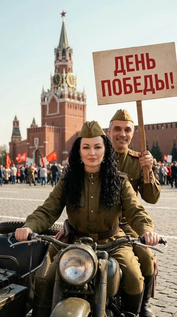ИИ-фотосессия — Ретро-постер ко Дню Победы