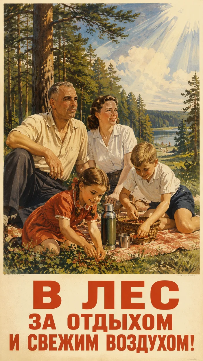 Фотосессия пикника в лесу