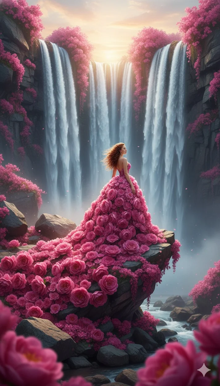 Цветочная нимфа водопадов