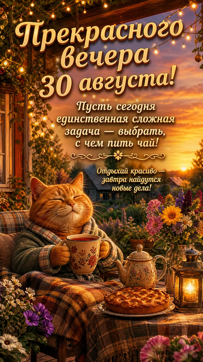 Фотосессия прекрасного вечера 30 августа