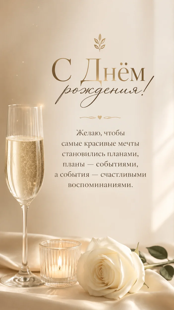 Фотосессия открытки ко дню рождения в quiet luxury
