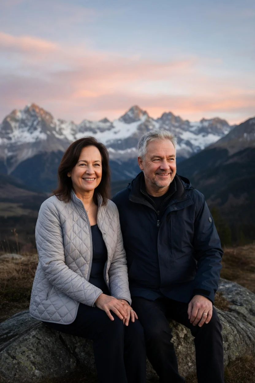 Рассвет в горах