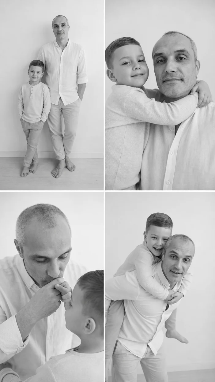 Фото с папой коллаж — папа и сын
