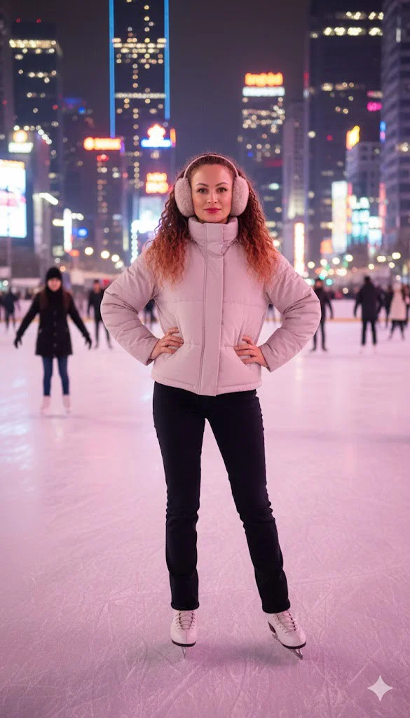 Неоновый каток: Огни мегаполиса