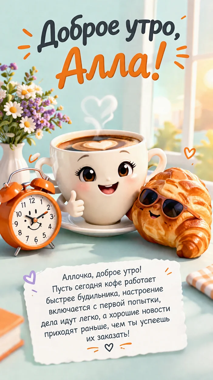 Фотосессия Аллочки с добрым утром