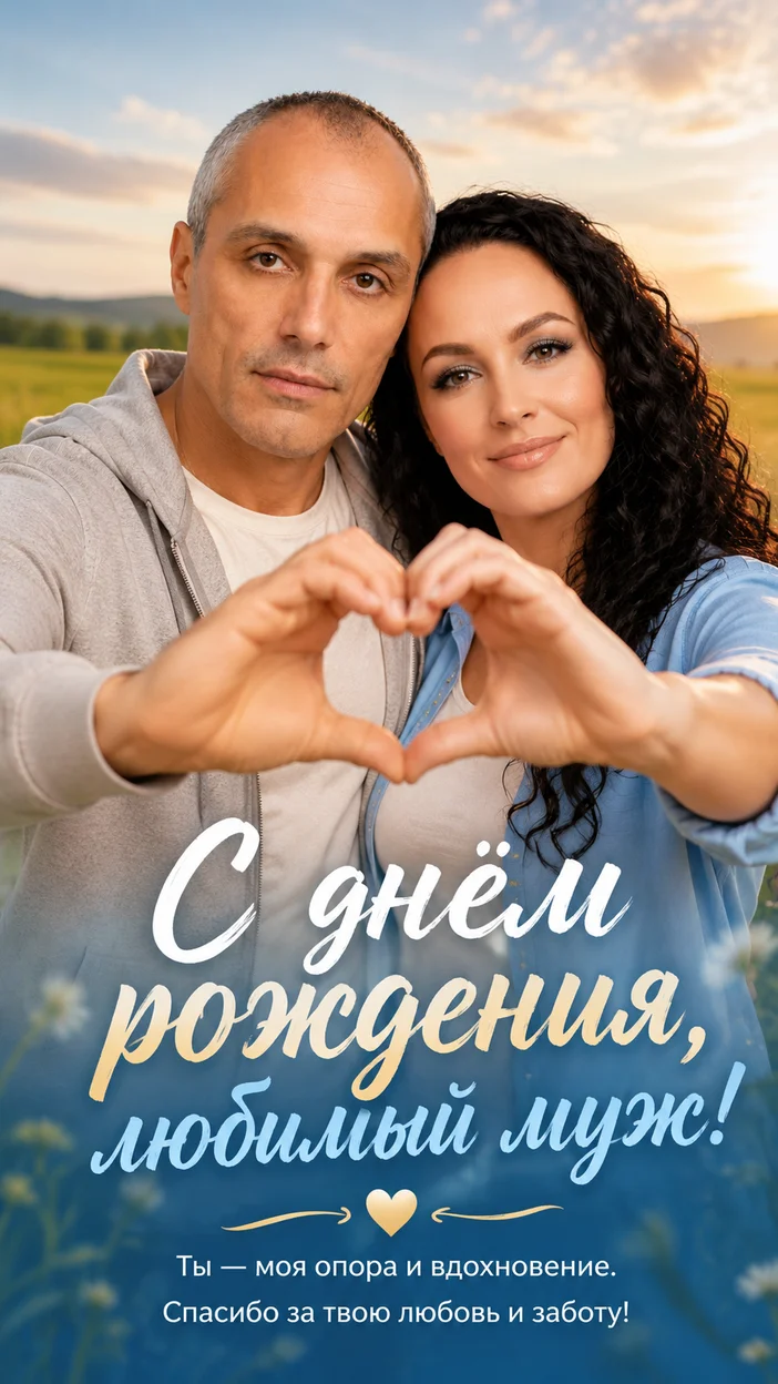 Фотосессия светлая пара на природе — нежный лайфстайл‑банер
