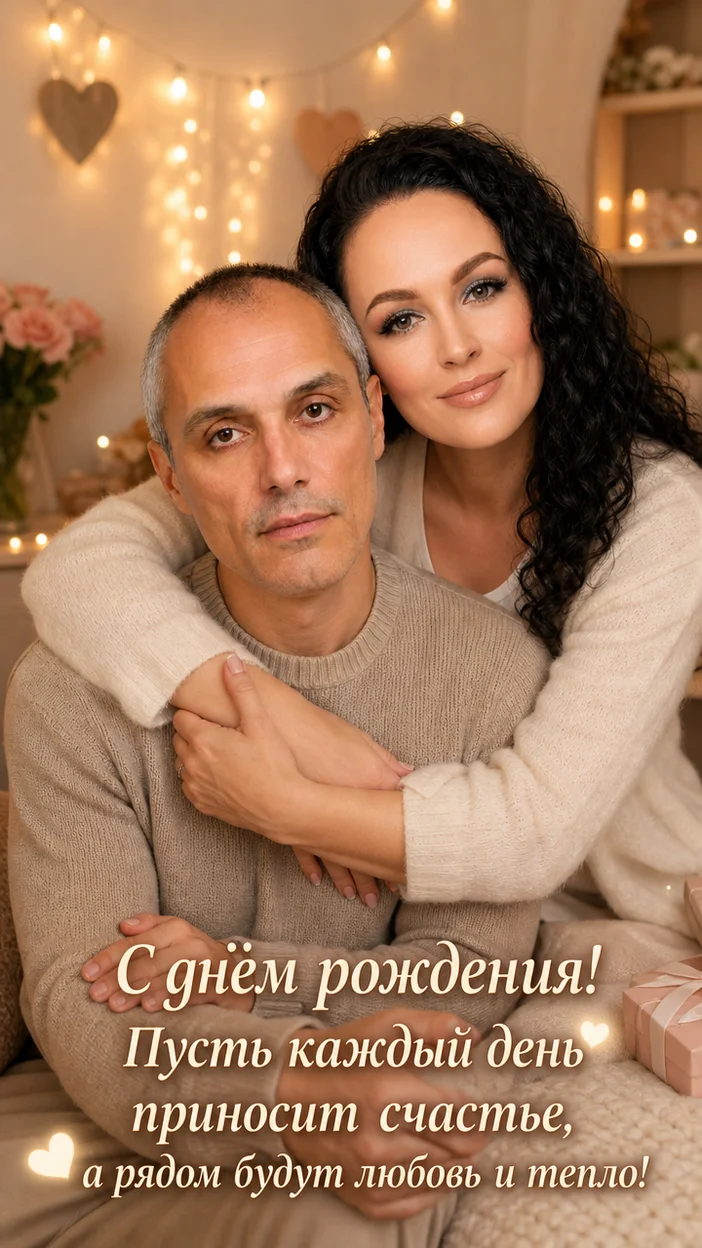 Фотосессия тёплая домашняя пара в уютной гостиной