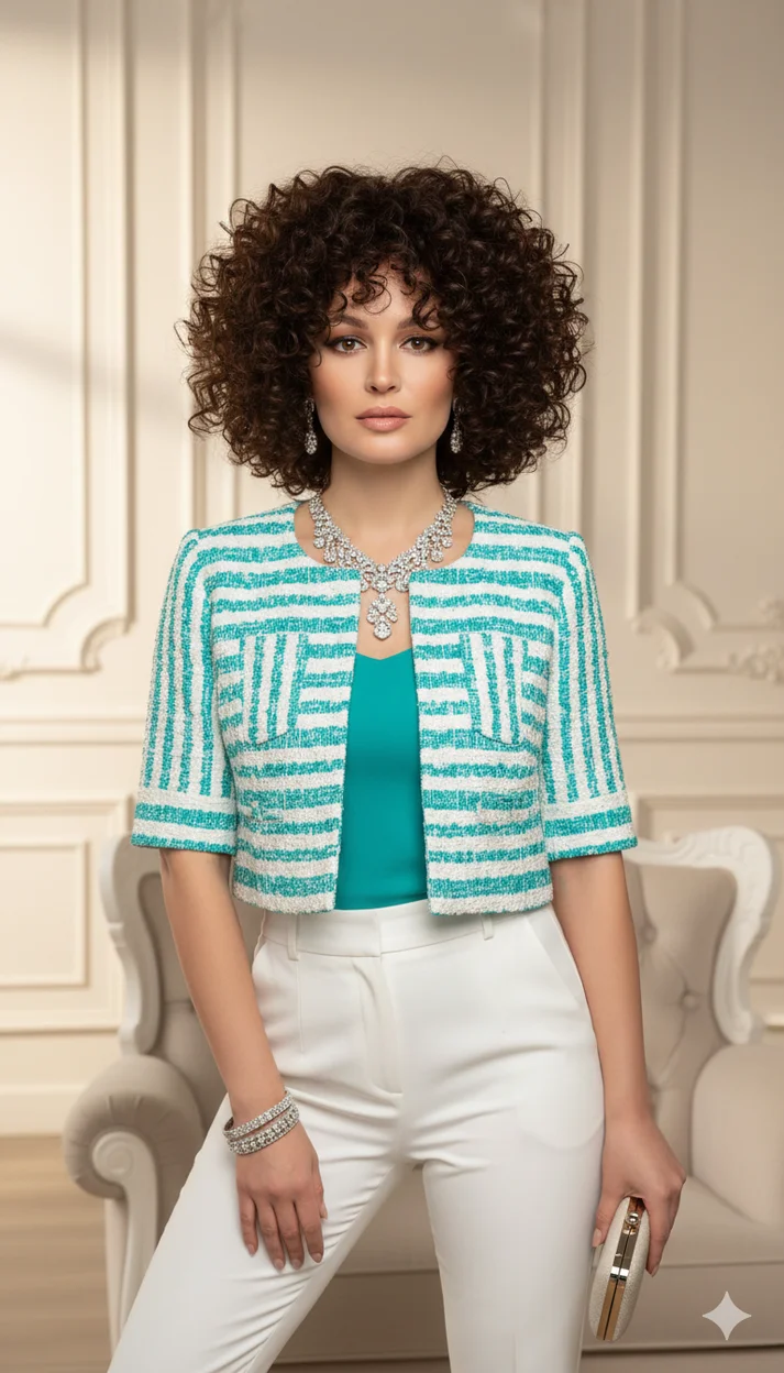 Замена прически  -  портрет кудрявой девушки 