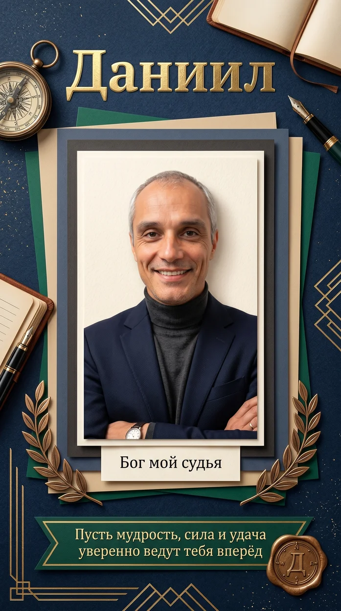  «Даниил» именная открытка