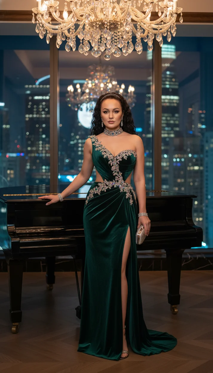 роскошный интерьер элитного пентхауса с панорамными окнами