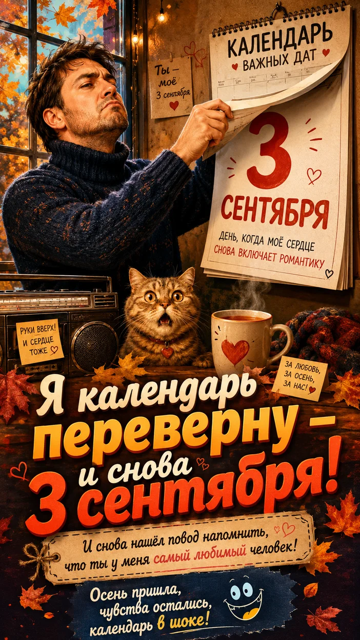 Фотосессия 3 сентября с календарём