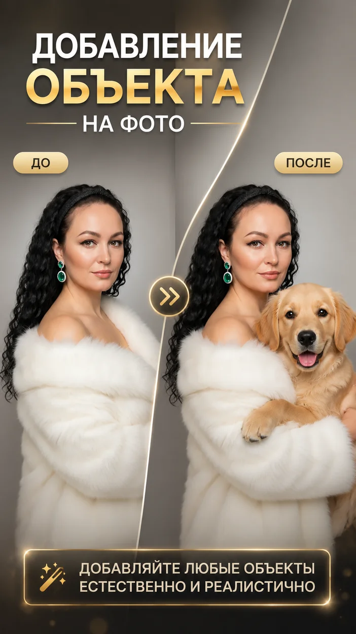 Добавление объекта на фото 