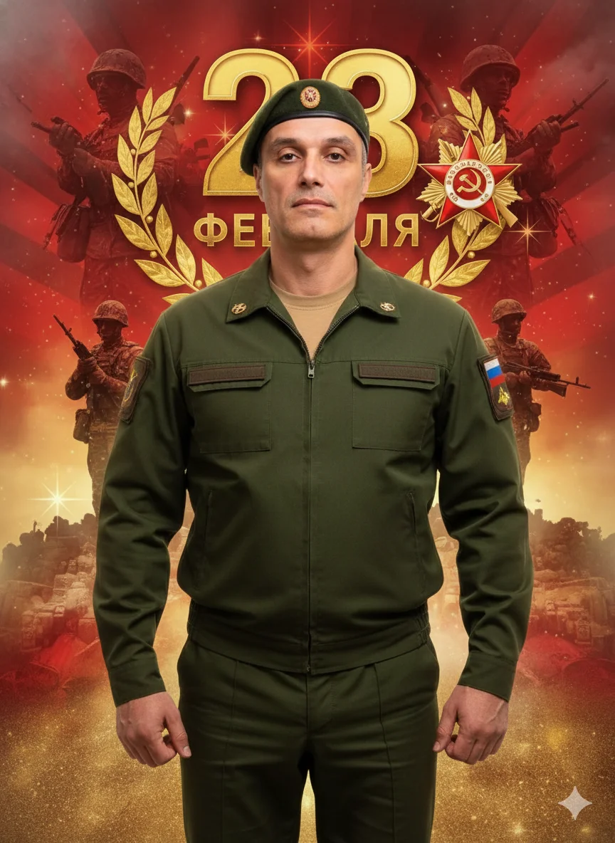 ИИ-фотосессия — 23 февраля