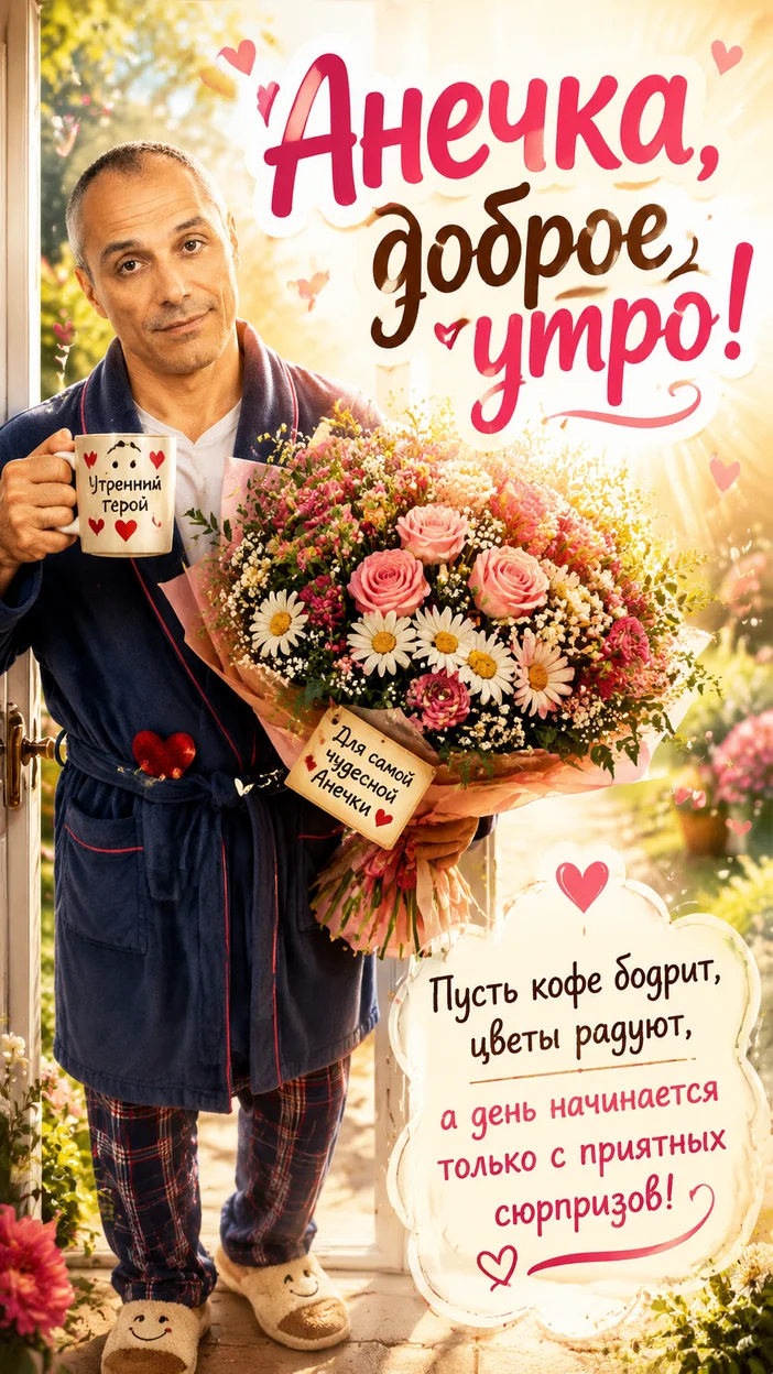 Фотосессия Анечки с утренним кофе