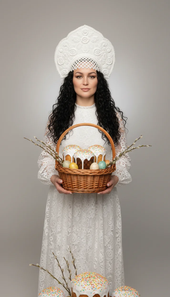 Фото на пасху от ИИ  с декором 