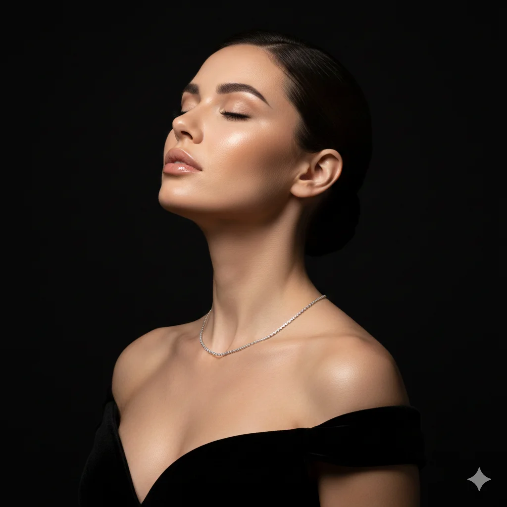 Сцена для продаж - Серьги (Девушка в полупрофиле)  