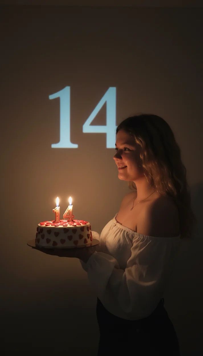Фотосессия на 14 лет с нейросетью 